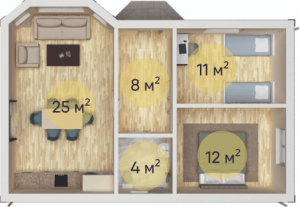 ПРОЕКТ №2 - 1 этаж