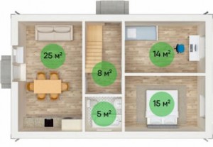 Проект №1 - 1 этаж