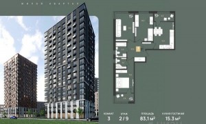 3 к.кв. - 81,3 кв.м.