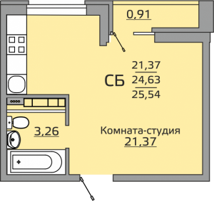 квартира-студия 