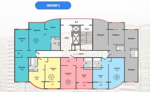 1 литер, 1 подъезд